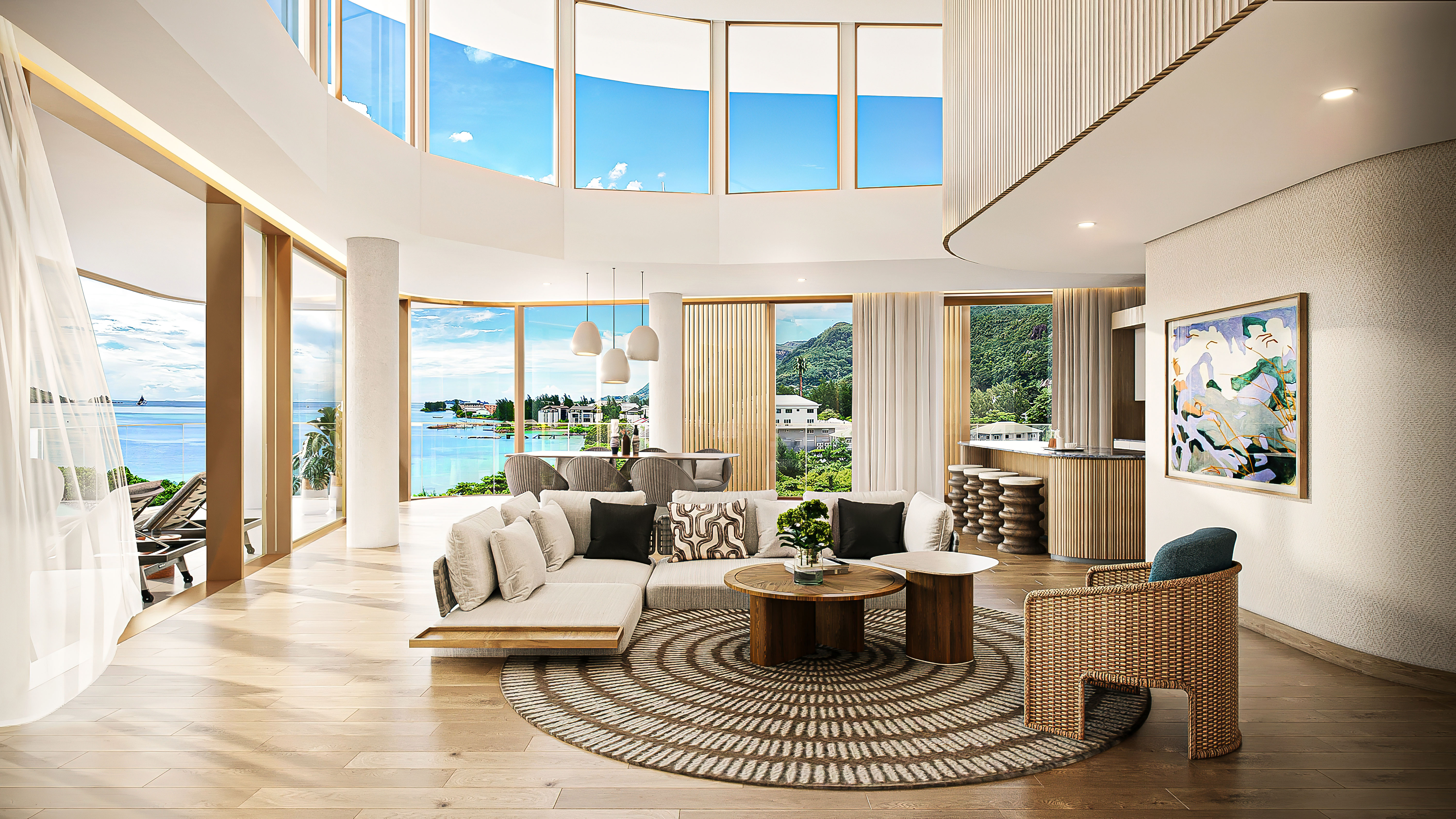 Unit 508 penthouse living room